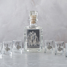 Набор со штофом МЕТАЛЛУРГИ