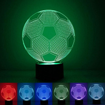 3D лампа Футбольный мяч