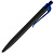 Ручка шариковая Prodir QS01 PRT-P Soft Touch, черная с синим - миниатюра - рис 4.