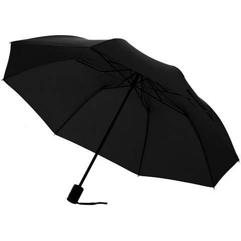 Зонт складной Rain Spell, черный - рис 2.