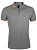 Рубашка поло мужская Pasadena Men 200 с контрастной отделкой, серый меланж c оранжевым - миниатюра - рис 2.