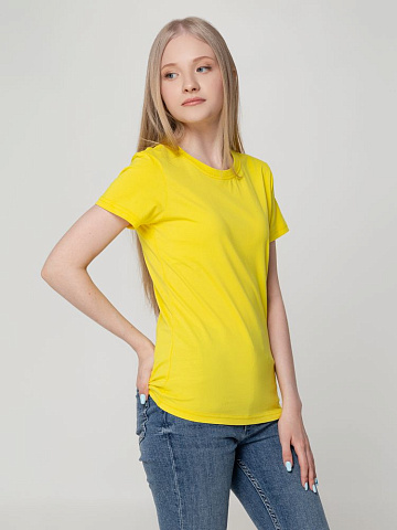 Футболка женская T-bolka Lady, желтая - рис 6.