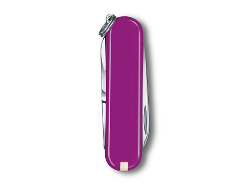 Нож-брелок VICTORINOX Classic SD Colors "Tasty Grape", 58 мм, 7 функций, фиолетовый - рис 3.