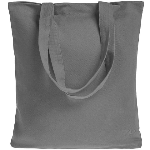 Холщовая сумка Avoska, темно-серая (серо-стальная) - рис 3.