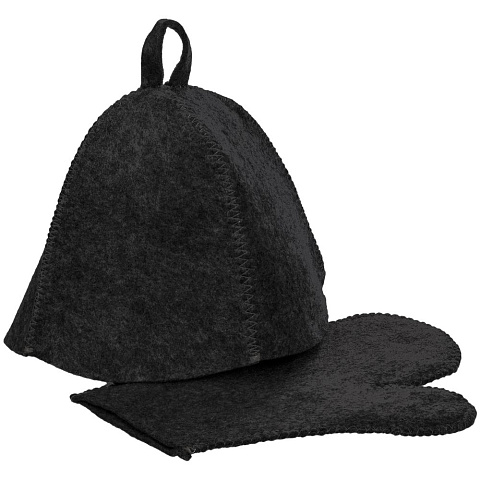 Набор для бани Heat Off, ver.2, черный - рис 2.