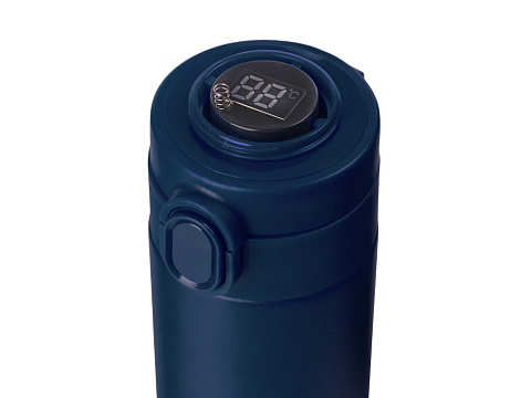 Вакуумная термокружка Waterline с медной изоляцией Bravo, 400 мл, тубус, темно-синий - рис 7.