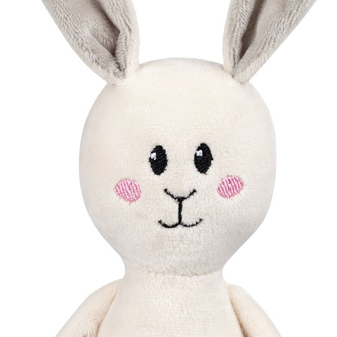 Мягкая игрушка Beastie Toys, заяц с белым шарфом - рис 6.