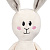 Мягкая игрушка Beastie Toys, заяц с белым шарфом - миниатюра - рис 6.