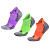 Набор из 3 пар спортивных мужских носков Monterno Sport, фиолетовый, зеленый и оранжевый - миниатюра - рис 2.