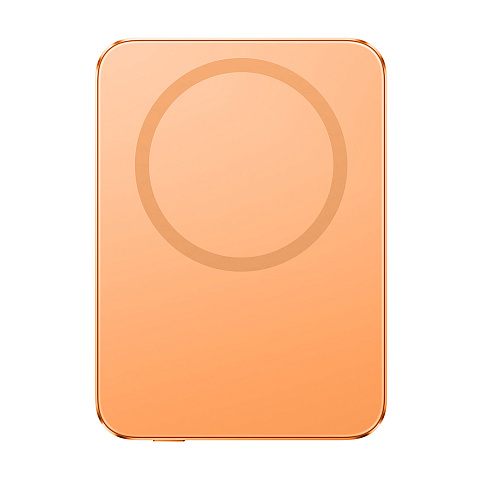 Внешний аккумулятор UltraThin Magnetic Power Bank 5000 15 Вт, c CCC сертификацией, оранжевый - рис 7.