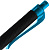 Ручка шариковая Prodir QS01 PRT-P Soft Touch, черная с голубым - миниатюра - рис 7.