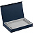 Коробка Silk с ложементом под ежедневник 13x21 см и ручку, синяя - миниатюра - рис 3.
