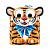 Сладкий подарок Тигр с бантиком - миниатюра - рис 2.
