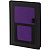 Ежедневник Mobile, недатированный, черно-фиолетовый - миниатюра