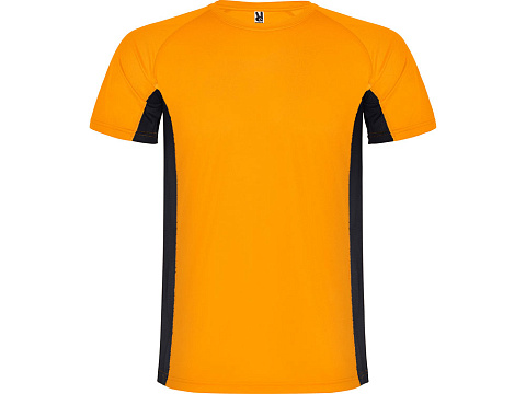 Спортивная футболка Shanghai детская, неоновый оранжевый/черный