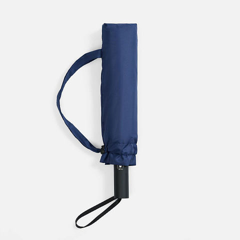 Зонт обратного сложения twoGether с двойным куполом, темно-синий - рис 7.