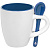 Кофейная кружка Pairy с ложкой, синяя - миниатюра - рис 2.