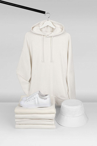 Худи унисекс H2, молочно-белое - рис 14.