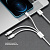 Дата-кабель 3 в 1: micro USB, USB-C, Ligthning, 1.2м, белый, Deppa - миниатюра - рис 3.