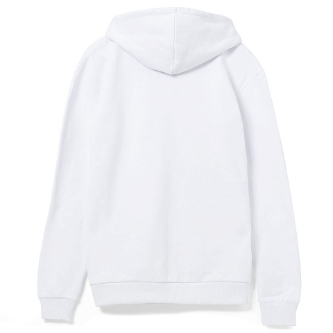 Толстовка на молнии с капюшоном Unit Siverga, белая - рис 3.