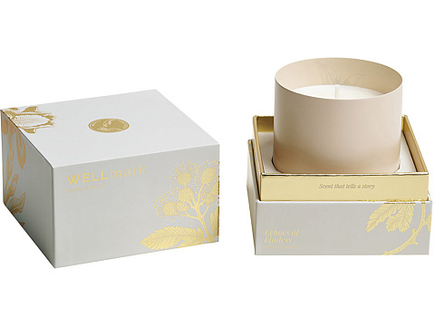 Ароматическая свеча Wellmark Echoes of Kindness- Ecru бежевый - рис 6.