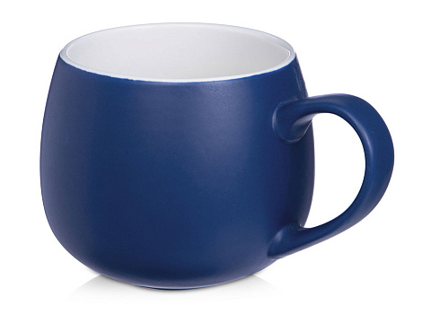 Кружка круглой формы Verlo, 410мл, нейви (P)