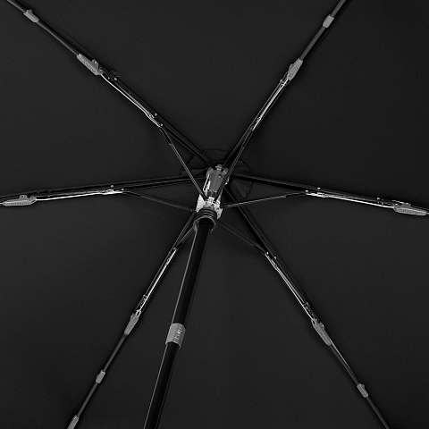 Зонт складной TS220 с безопасным механизмом, черный - рис 6.
