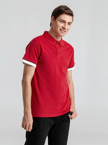 Рубашка поло мужская Anderson, красная - рис 8.