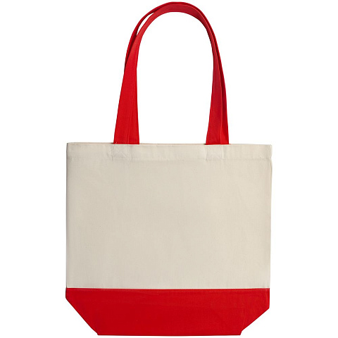 Холщовая сумка Shopaholic, красная - рис 4.