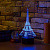 3D светильник Эйфелева башня - миниатюра - рис 4.
