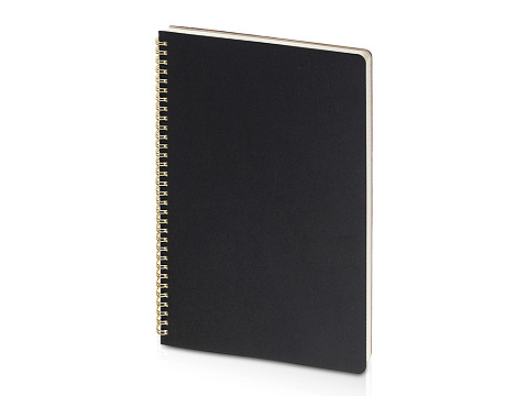 Бизнес тетрадь на гребне А4 Pragmatic, 100 листов в клетку, черный