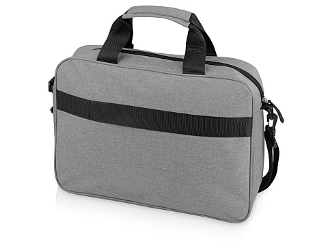 Сумка Брейв для документов и ноутбука 13,3, светло-серый/черный - рис 2.
