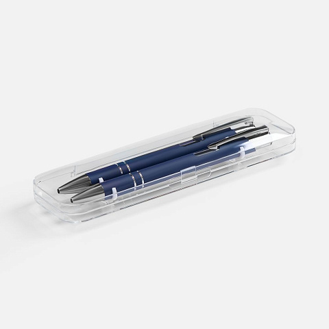 Набор из 2 ручек Keskus Soft Touch, синий - рис 4.