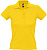 Рубашка поло женская People 210, желтая - миниатюра
