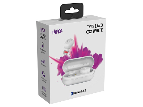 Наушники HIPER TWS Lazo X31 Black (HTW-LX31) Bluetooth 5.3 гарнитура, Черный - рис 5.