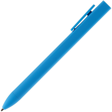 Ручка шариковая Swiper SQ Soft Touch, голубая - рис 4.