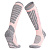 Термоноски женские высокие Monterno Sport, розовые с серым - миниатюра