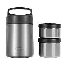 Термос с двумя контейнерами из нерж. стали тм THERMOcafe TCLB-1480SY (SS) 1,48L
