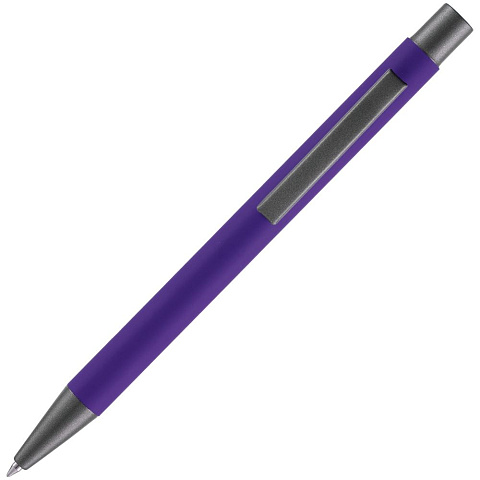 Ручка шариковая Atento Soft Touch, фиолетовая - рис 4.