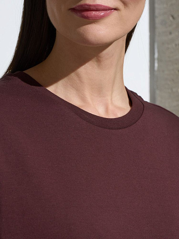 Футболка Oversize Premium, коричневая (шоколад) - рис 6.