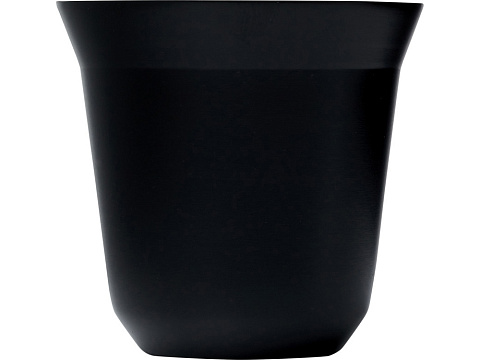 Duo набор чашек для эспрессо из нержавеющей стали, сертифицированный согласно RCS, 80 мл - сплошной черный - рис 2.