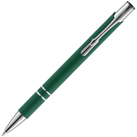 Ручка шариковая Keskus Soft Touch, зеленая - рис 4.