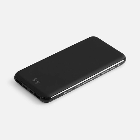Аккумулятор с беспроводной зарядкой All Day Wireless, 10000 мАч, черный - рис 2.