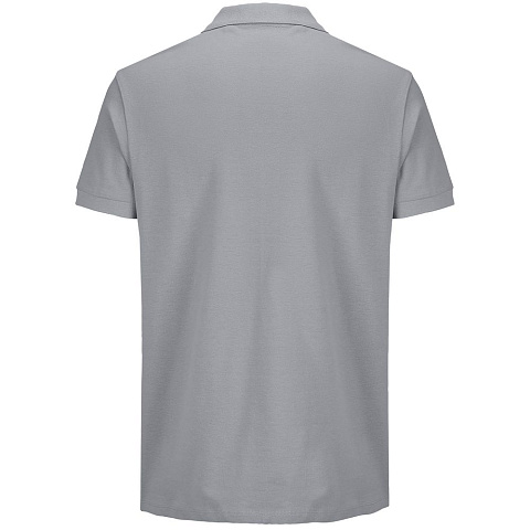 Рубашка поло унисекс Pacific, серая - рис 3.