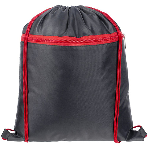 Детский рюкзак Novice, серый с красным - рис 3.