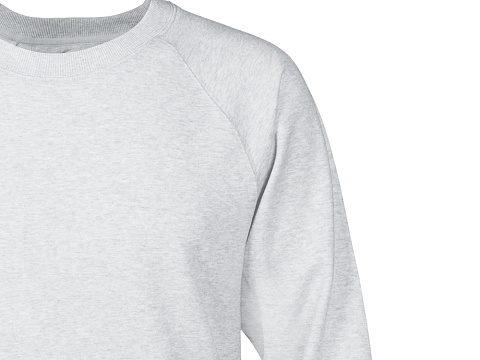 Свитшот оверсайз с рукавом реглан Belgrade, унисекс, серый меланж - рис 2.