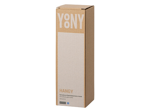 Бутылка из боросиликатного стекла Hangy, 550 мл, индиго - рис 8.