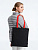 Холщовая сумка BrighTone, черная с красными ручками - миниатюра - рис 5.