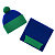 Шарф Snappy, синий с зеленым - миниатюра - рис 5.