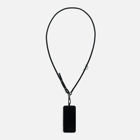 Шнурок для телефона OmniHold, черный - рис 3.